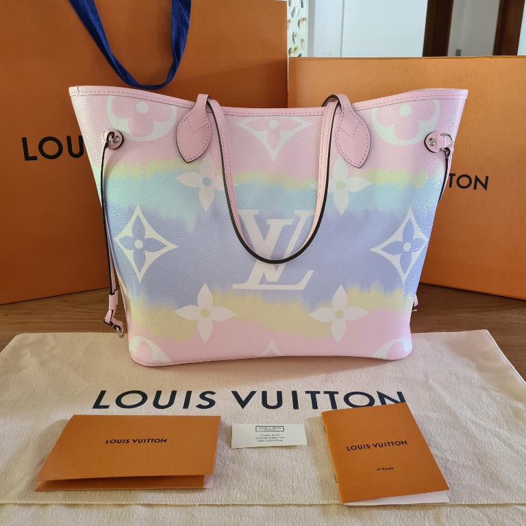 Louis Vuitton LV ESCALE NEVERFULL MM, Luxury, Bags & Wallets on