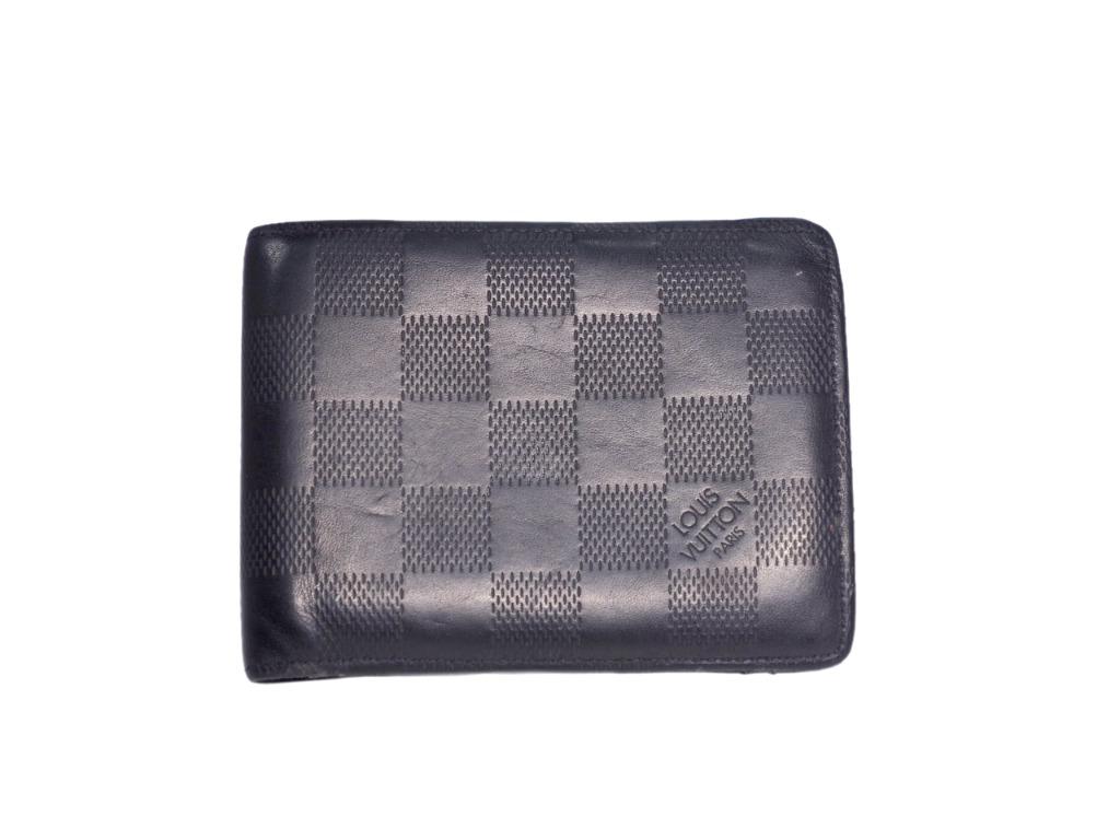 Louis Vuitton Damier Infini 3D Leather Multiple Wallet N60440 Green 2021