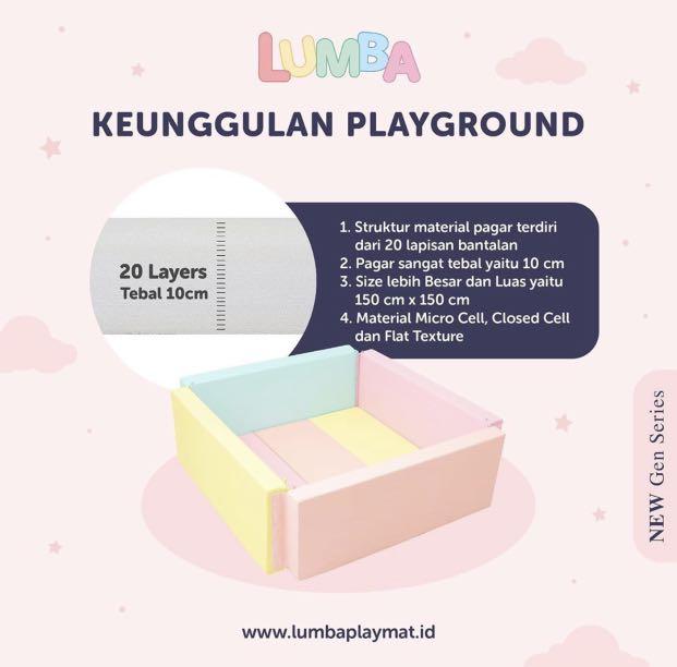 Lumba playmat 2x2m + gate, Bayi & Anak, Ranjang Bayi di Carousell
