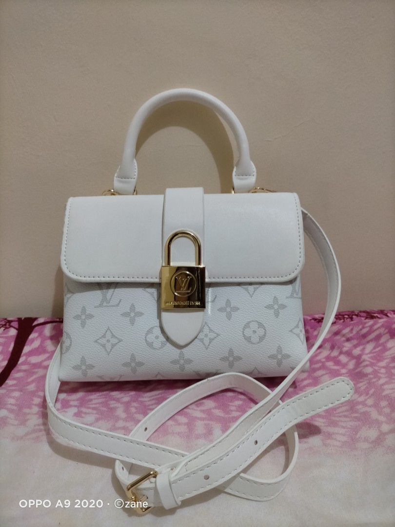 LV Handbag Sling White Monogram, Women's Fashion, Bags & Wallets,  Cross-body Bags on Carousell