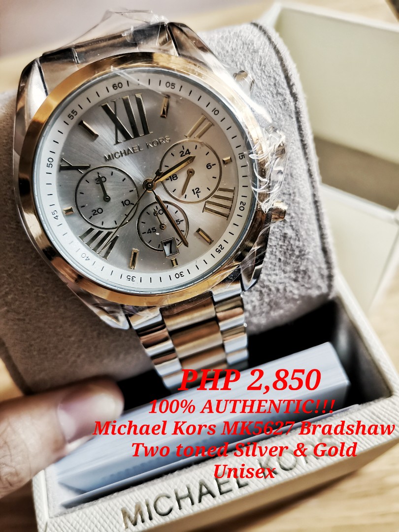 Michael Kors MK5627 Two Toned Silver & Gold watch, Women's Fashion, Watches & Accessories, Watches on Carousell