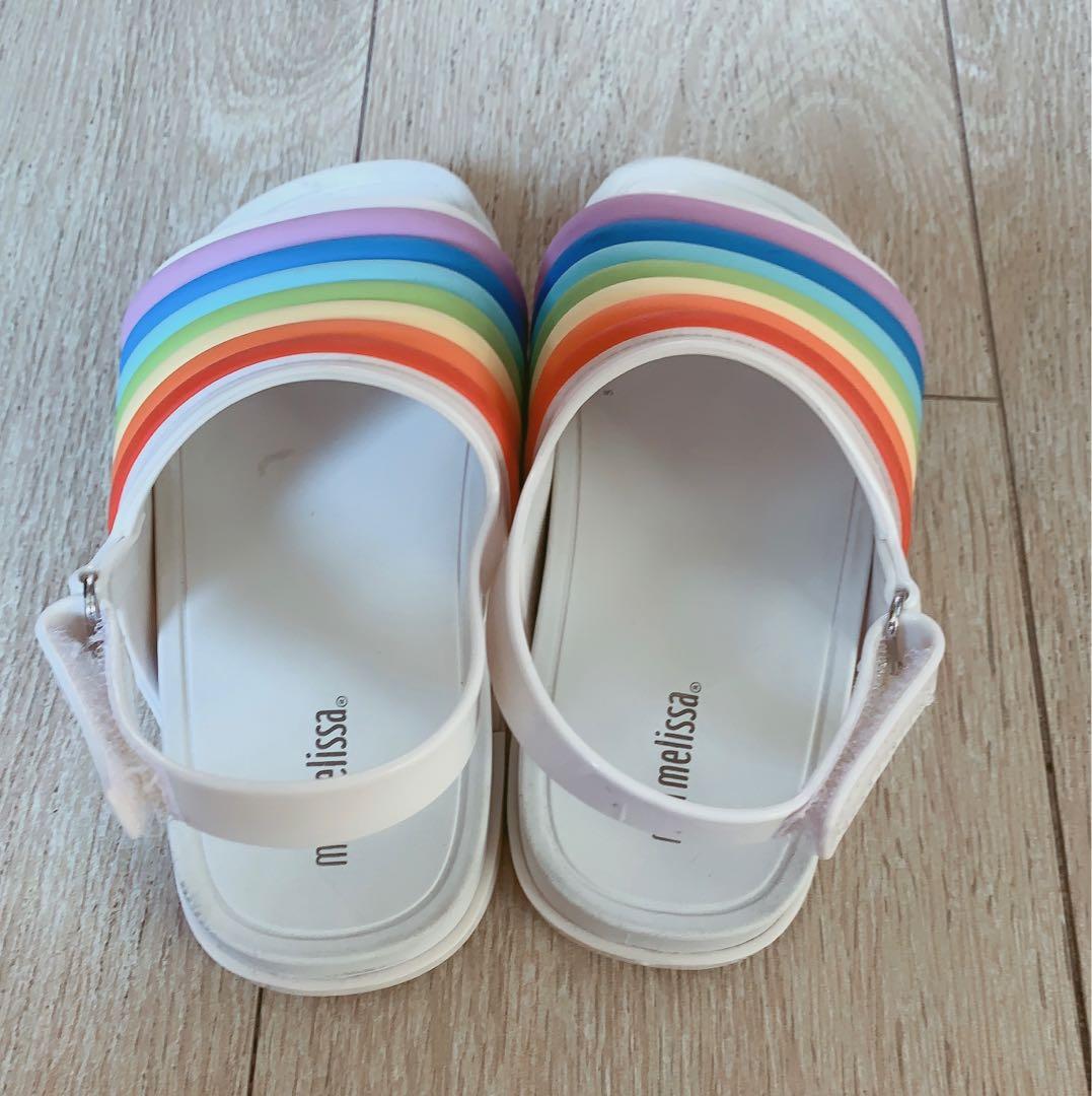 mini melissa rainbow sandals