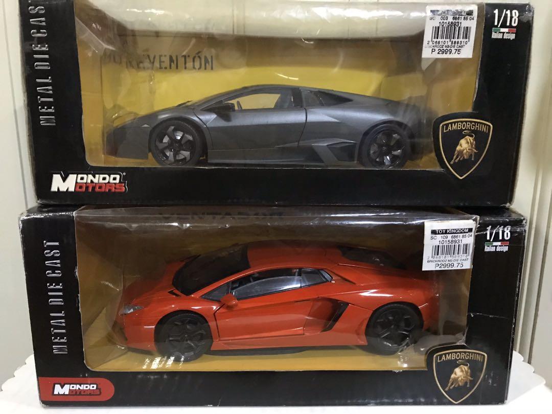 Mondo lamborghini aventador reventon hotwheels maisto diecast