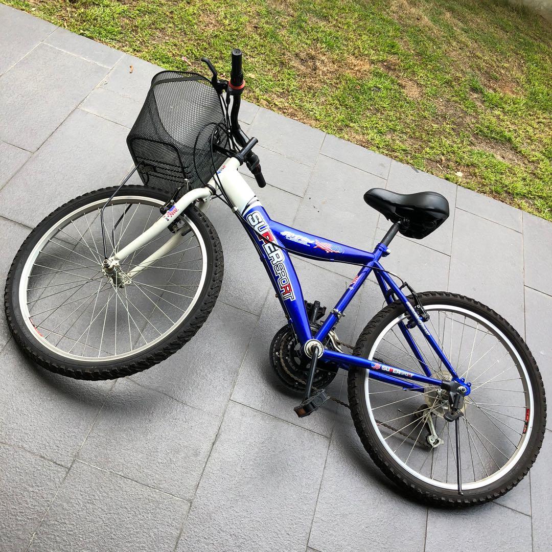 road bike with basket