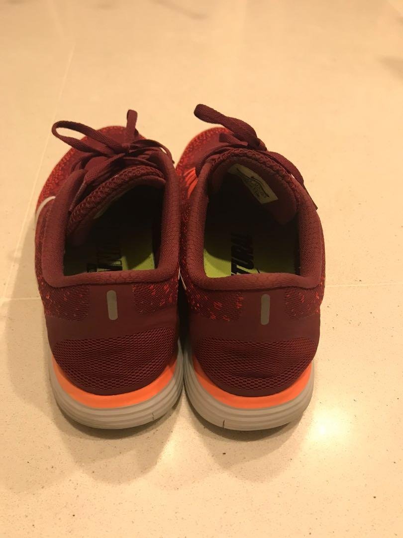 Men's free rn 2016 running shoes - red/orange clearance