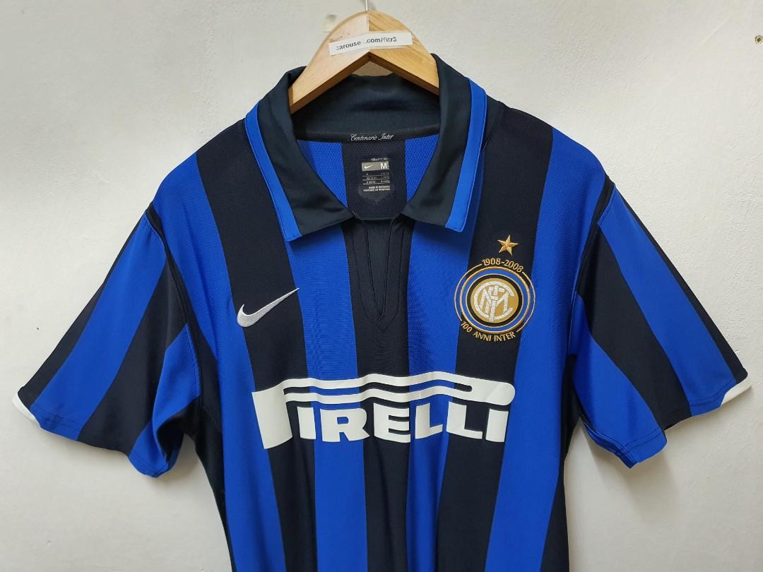 NIKE INTER MILAN 100 Years Anniversary 1908 2008 Home Jersey