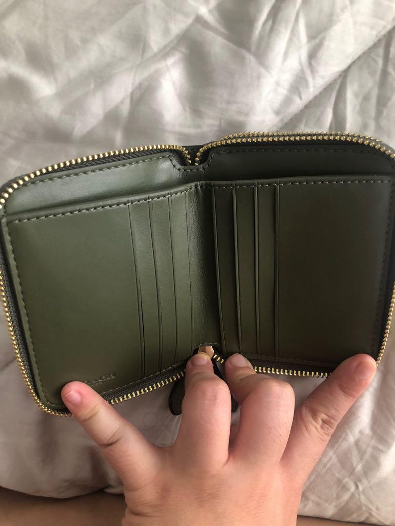 Coach olive green wallet Clearance