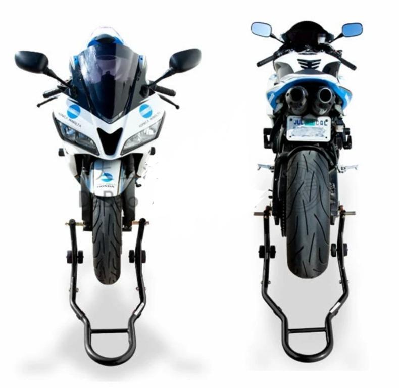 motorcycle front and rear stand