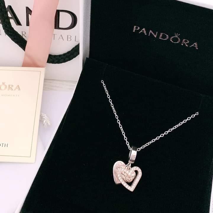 Pandora free hand heart necklace, Women 