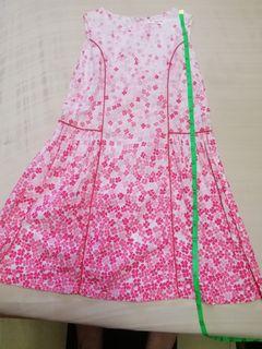 Pink Dress Sleeveless Heart Design