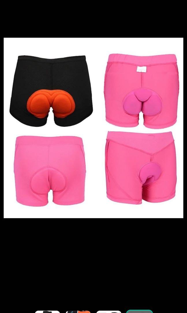 Pink Women Cycling Shorts Bicycle Bike Underwear Pants With Sponge Gel 3D  Padded, Sports Equipment, Bicycles & Parts, Parts & Accessories on Carousell