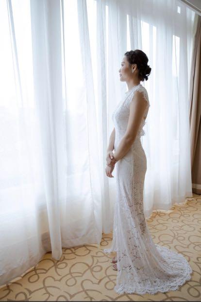 White lace bridal store