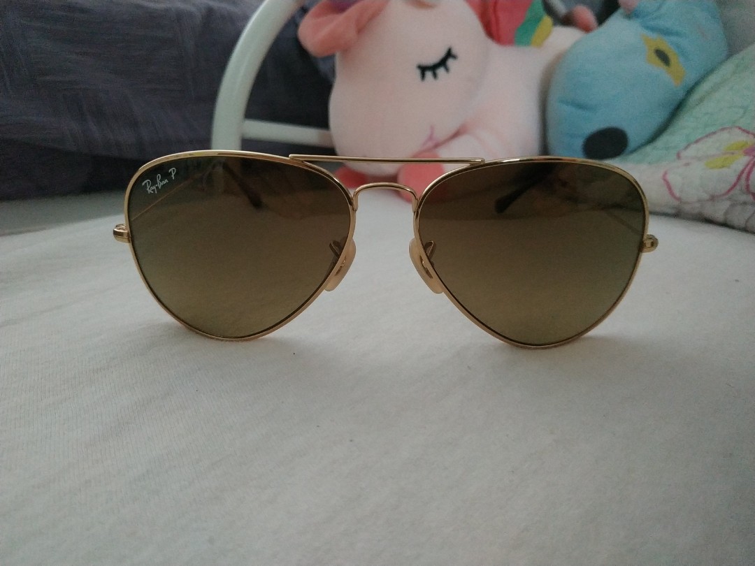ray ban polarised aviator sunglasses