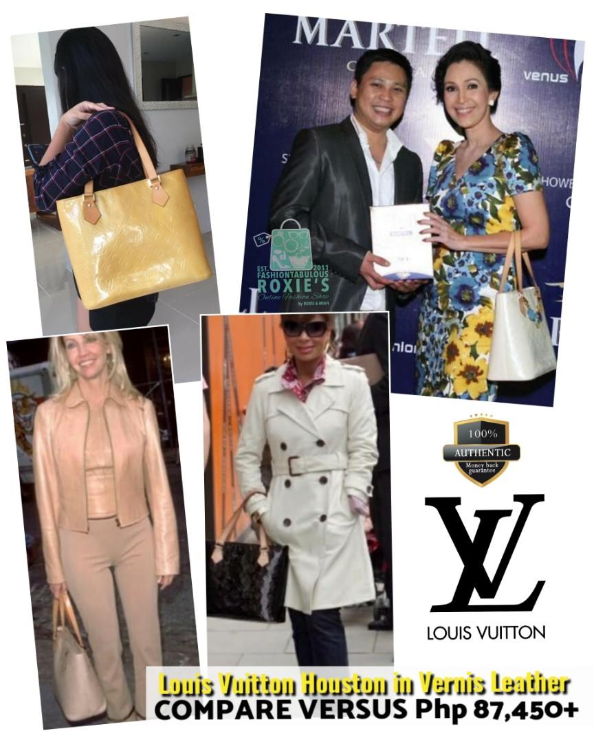 Louis Vuitton Noisette Monogram Vernis Houston Tote Bag  Labellov  Buy  and Sell Authentic Luxury