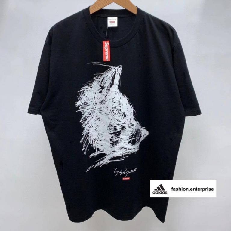 Supreme FW20 Yohji Yamamoto Scribble Wolf Tee, Men's Fashion, Tops