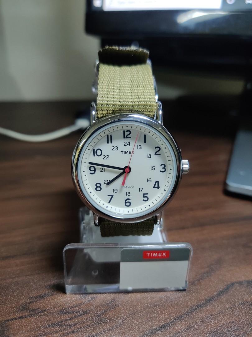 Timex Weekender 38mm Watch Olive, Men's Fashion, Watches & Accessories,  Watches on Carousell