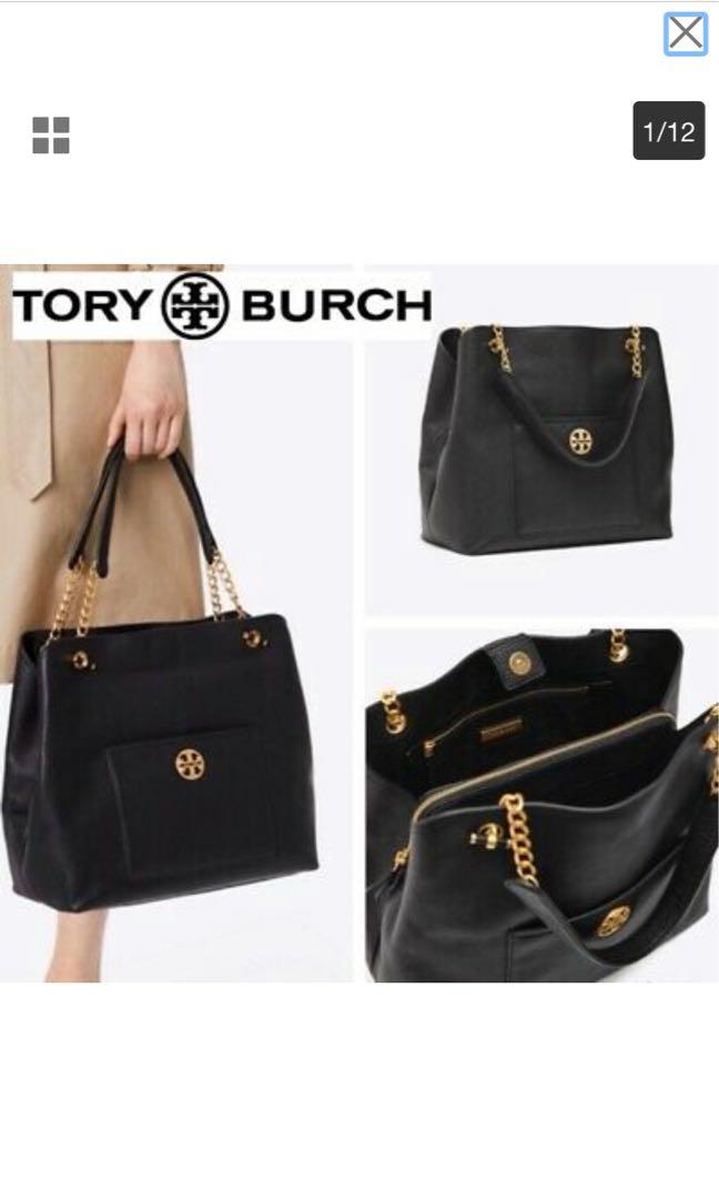 Tory Burch Chelsea Slouchy Tote, Luxury, Bags & Wallets on Carousell