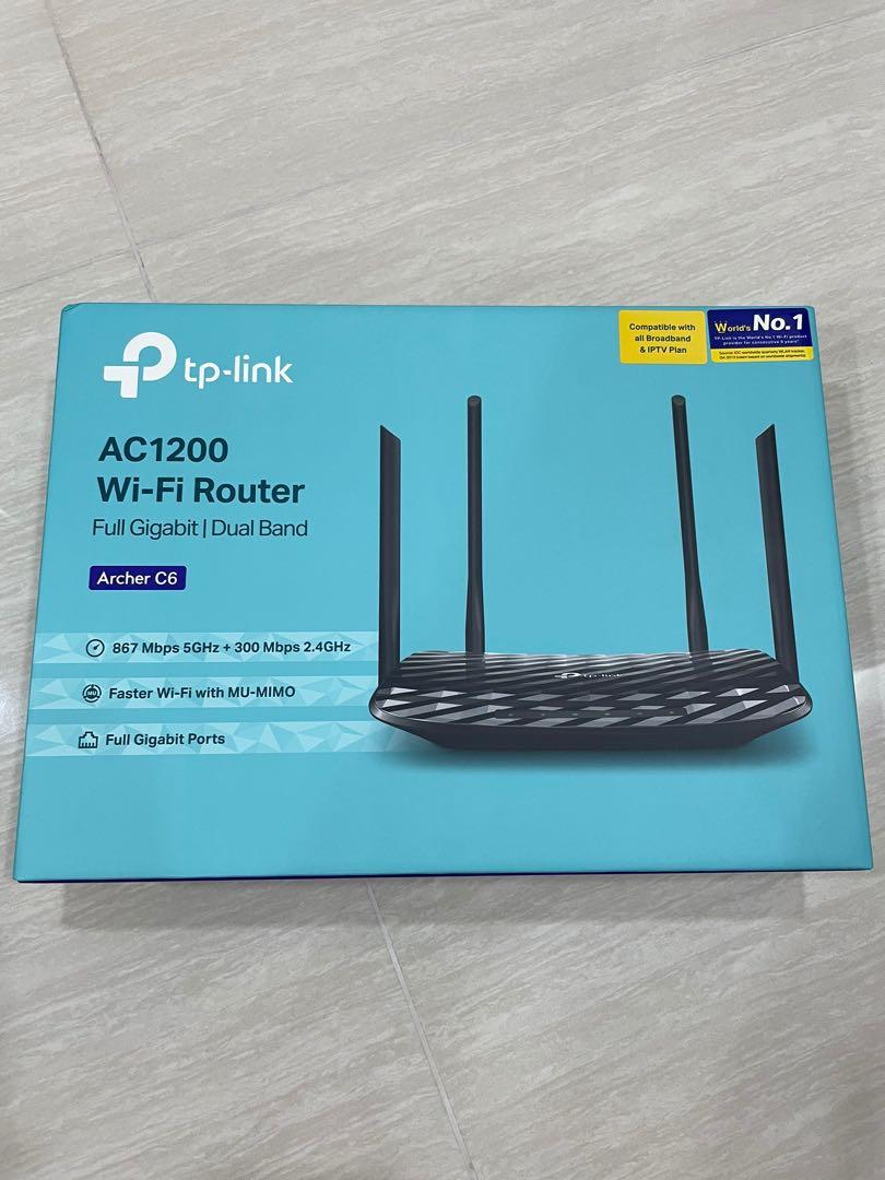 Tp Link Router Archer C6 Ac1200 Wireless Electronics Computer Parts Accessories On Carousell
