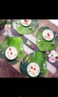 Tropical Leaf Placemats and Coasters