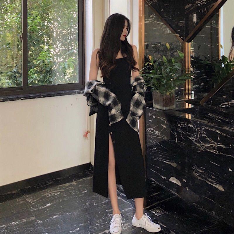 Korean deals black outfit