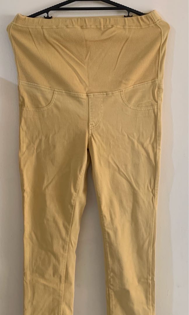 Uniqlo mustard maternity pants, Women's 