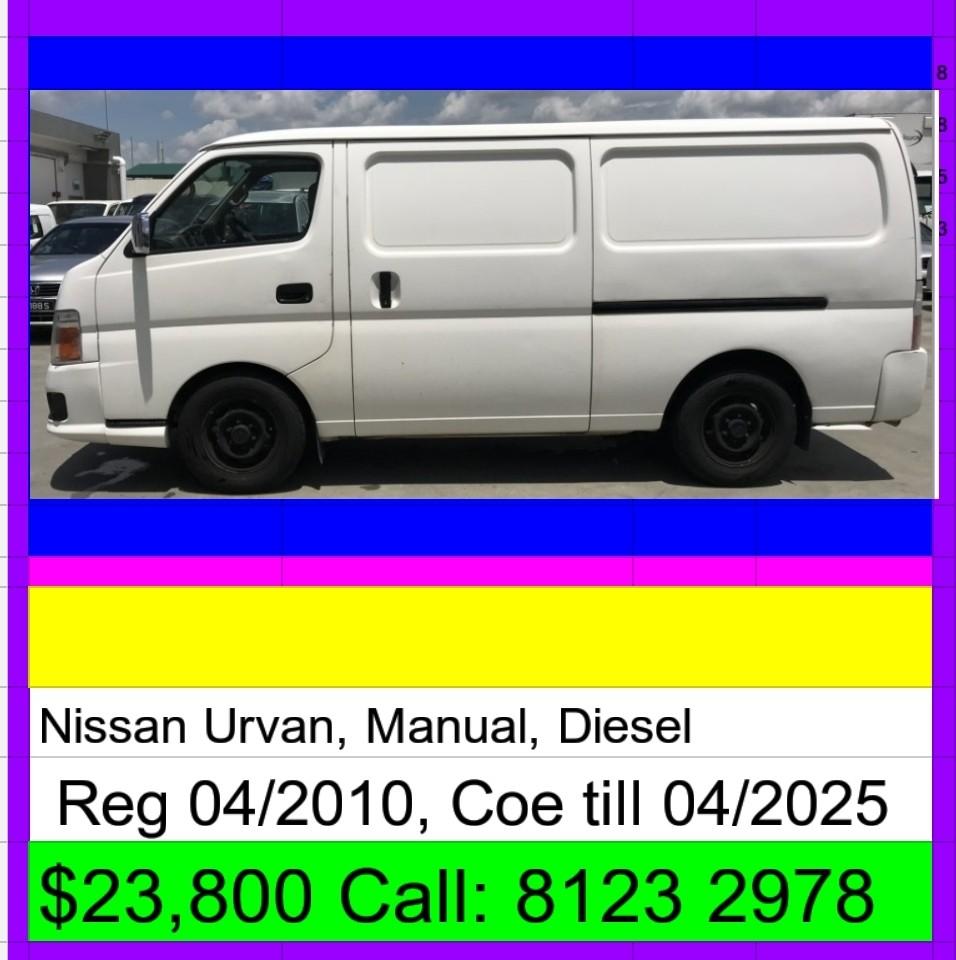 used nissan urvan