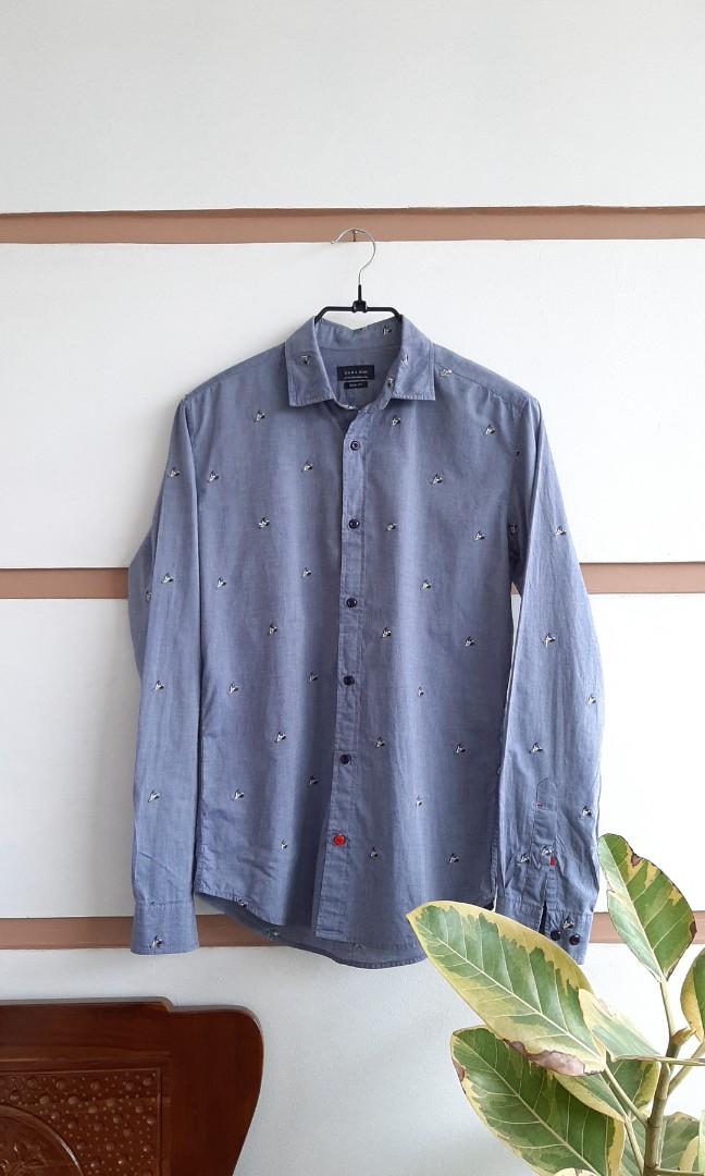 Zara Man Slim fit S, Fesyen Pria 