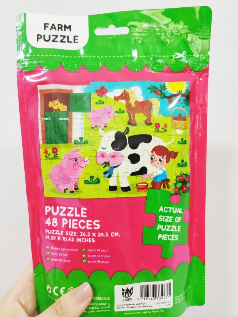 2 For 10 Farm Large 48 Pieces Puzzle Babies Kids Toys Walkers On Carousell