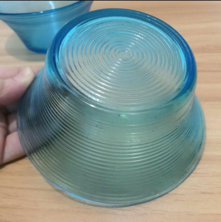 3 pc. Glass Bowls (Blue) (Category: Home Improvement Tools & Accessories) located in Marikina City. Submitted by veronicaicuben (Listing ID 1039259026, Image 3). Description: • Material: Glass • Height: approx. 2 inches • Top Diameter: approx. 5 inches • Bottom Diameter: approx. 3 inches.