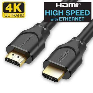 4K HDMI 2.0 High Speed 60Hz With Ethernet Channel PC TV Laptop 2 Meter