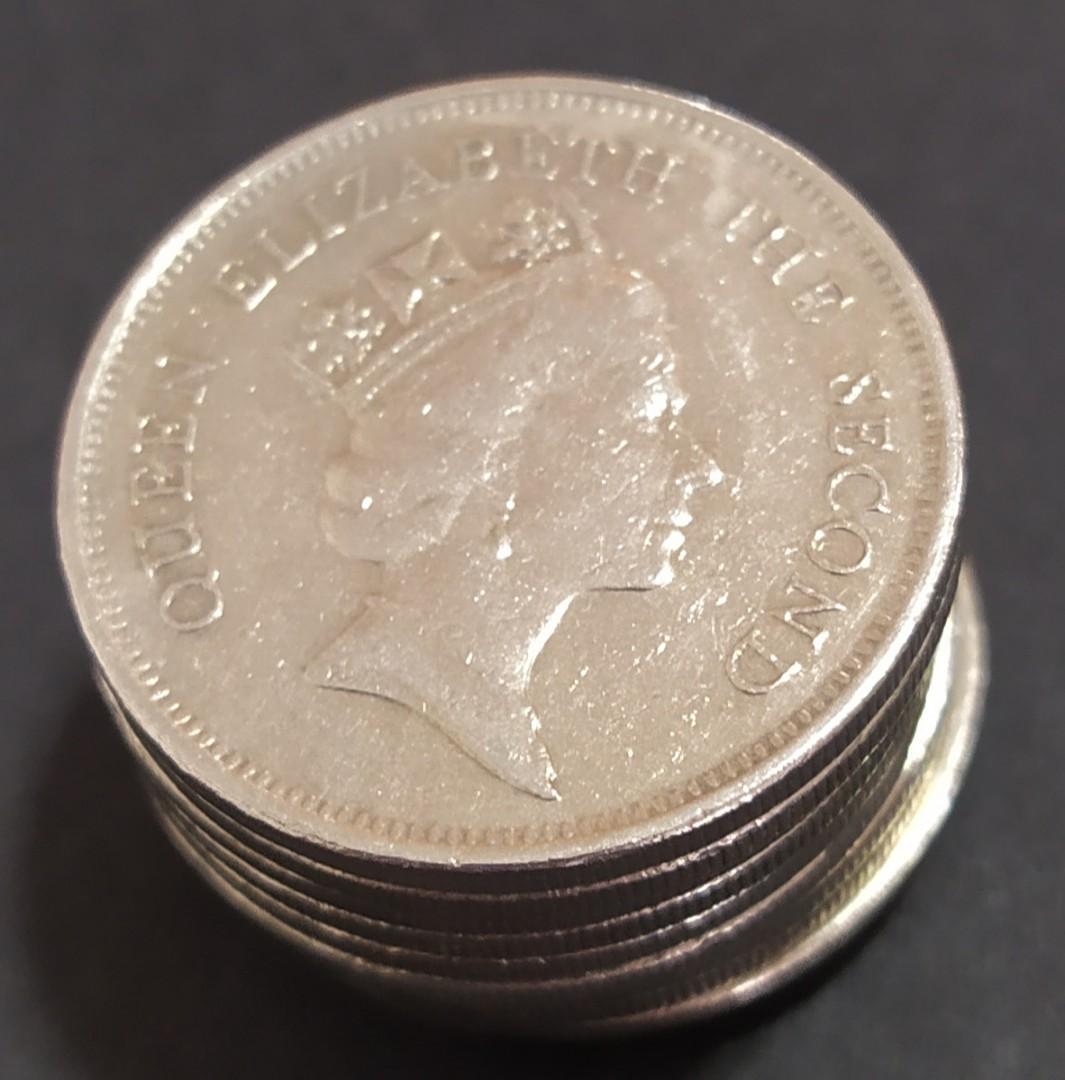 91年香港一元女皇頭$10一個, 興趣及遊戲, 收藏品及紀念品, 錢幣- Carousell