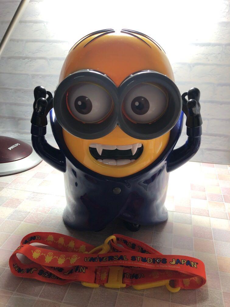 絕版 日本環球影城usj 萬聖節吸血鬼minions Dave 爆谷桶 手作 自家設計 其他 Carousell