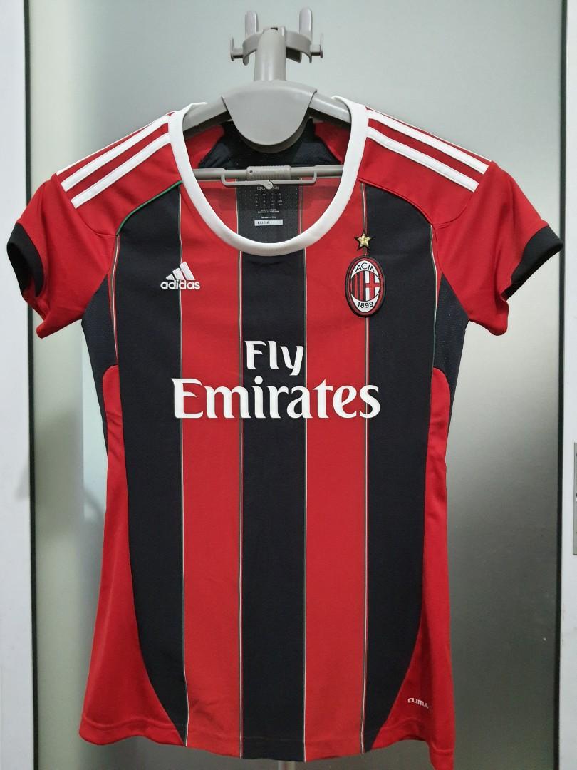 Adidas Ac Milan Home Jersey Women S Women S Fashion Clothes Tops On Carousell