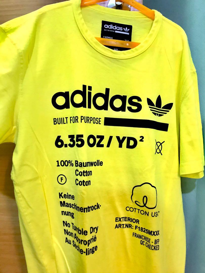 adidas neon yellow shirt