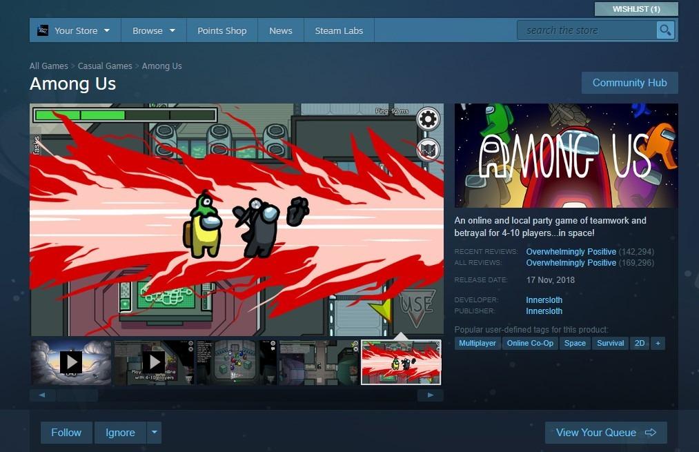 Among us (Steam), 遊戲機, 遊戲機遊戲 Carousell