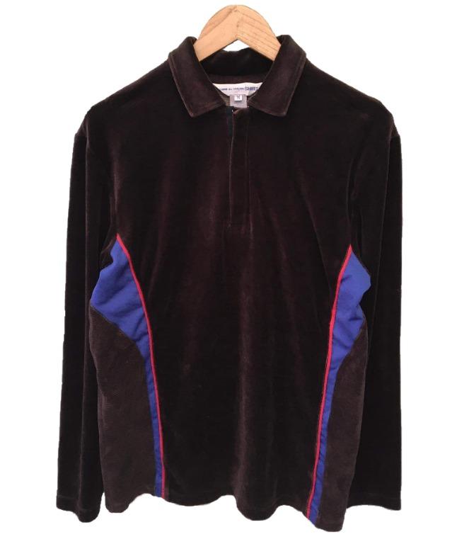 comme des garcons quarter zip t shirt