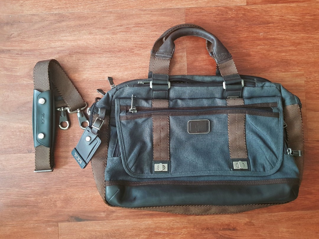 Tumi alpha bravo pinckney store flap luggage and brief