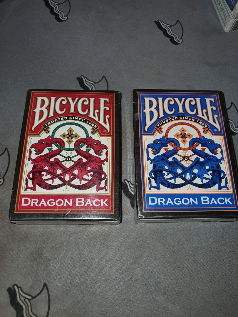 Bicycle Dragon Back Playing Cards Red Blue Toys Games Board Games Cards On Carousell