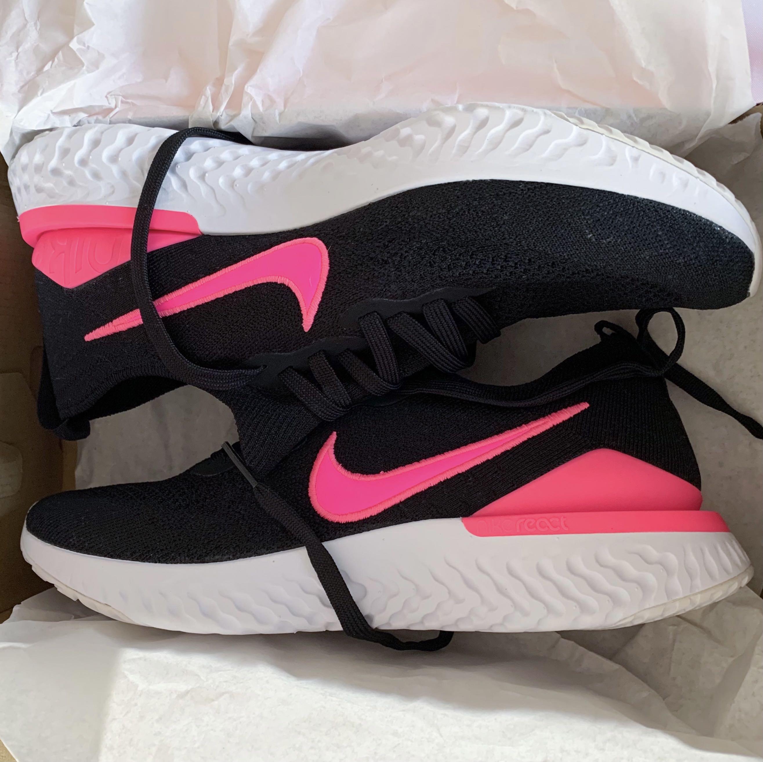 mens black and pink sneakers