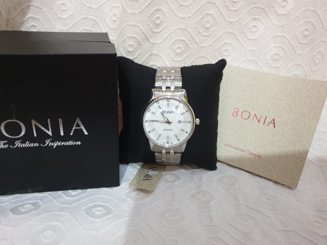Bonia Rosso Bnb 10097 Jam Tangan Silver Barang Mewah Jam Tangan Di Carousell