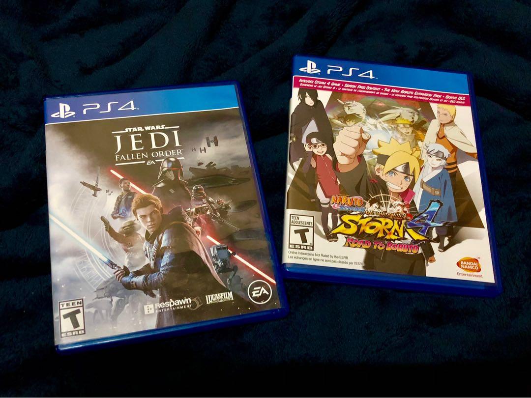 Bundle Star Wars Jedi Fallen Order Naruto Shippuden Ultimate Ninja Storm 4 Road To Boruto Video Gaming Video Games Playstation On Carousell