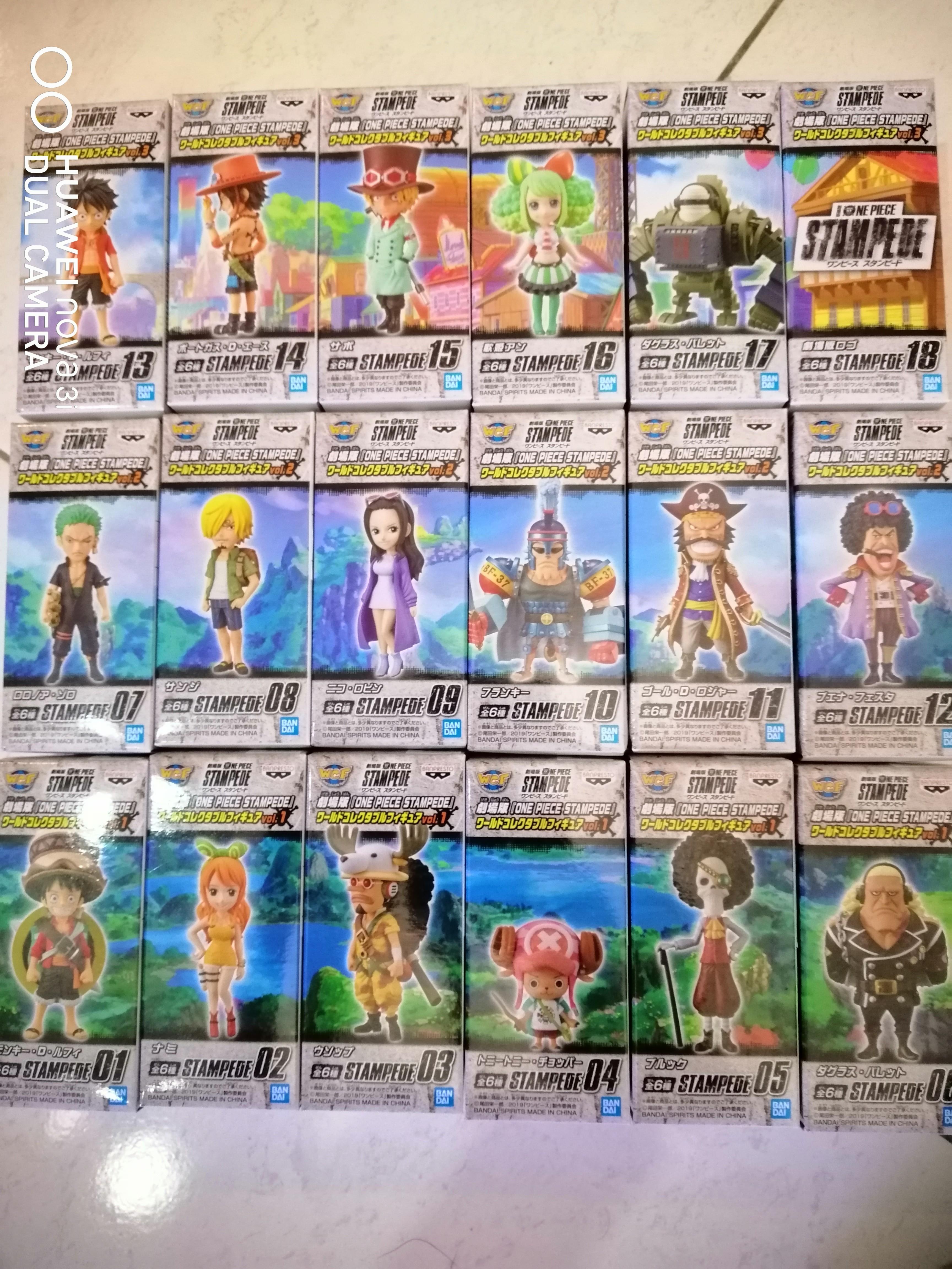 bundle Banpresto One Piece World Collectable Figure WCF Stampede Vol.1 Vol.2 Vol.3