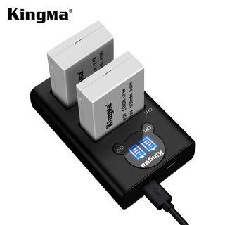CANON LP-E8 Battery Charger Kit, 2x1120mAh Batt. & Dual Slot Smart Display Charger KingMa BM048-LPE8