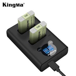 CANON NB-13L Battery Charger Kit, 2x1010mAh Batt. & Dual Slot Smart Display Charger KingMa BM048 - NB13L