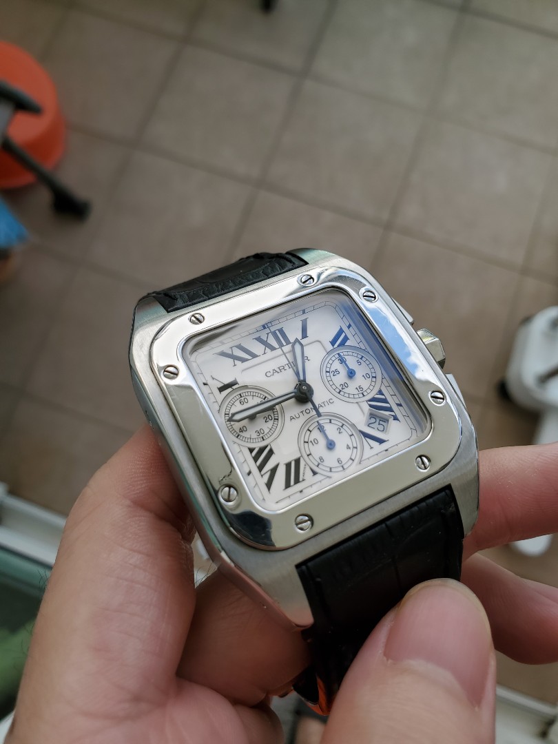 Cartier santos hotsell 100 chronograph
