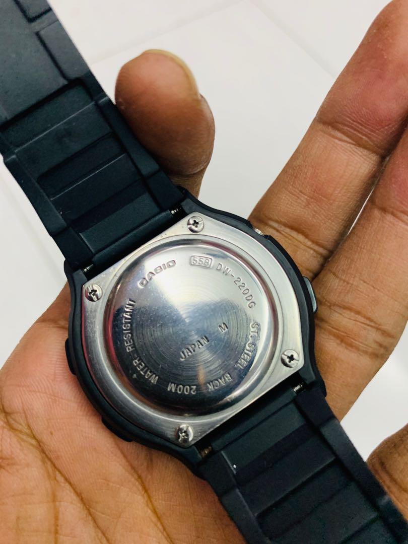 CASIO VINTAGE DEPTH GAUGE DW220DG, Men's Fashion, Watches & Accessories