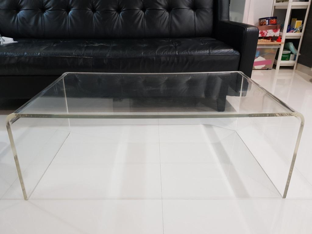 Crate and barrel clearance acrylic coffee table