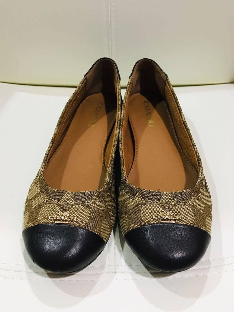 COACH Chelsea Outline Signature C Flats Women s Fashion Footwear