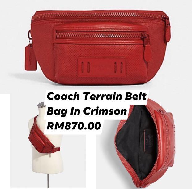 Coach men's terrain belt discount bag
