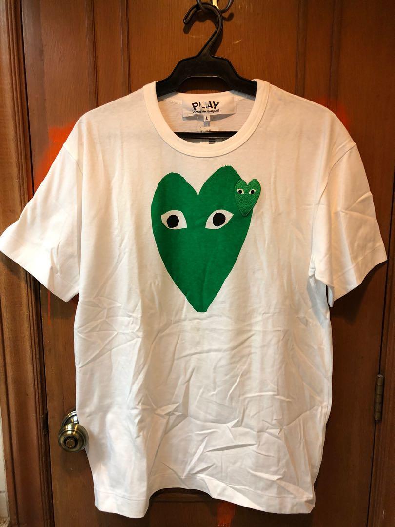 Cdg play green heart cheap